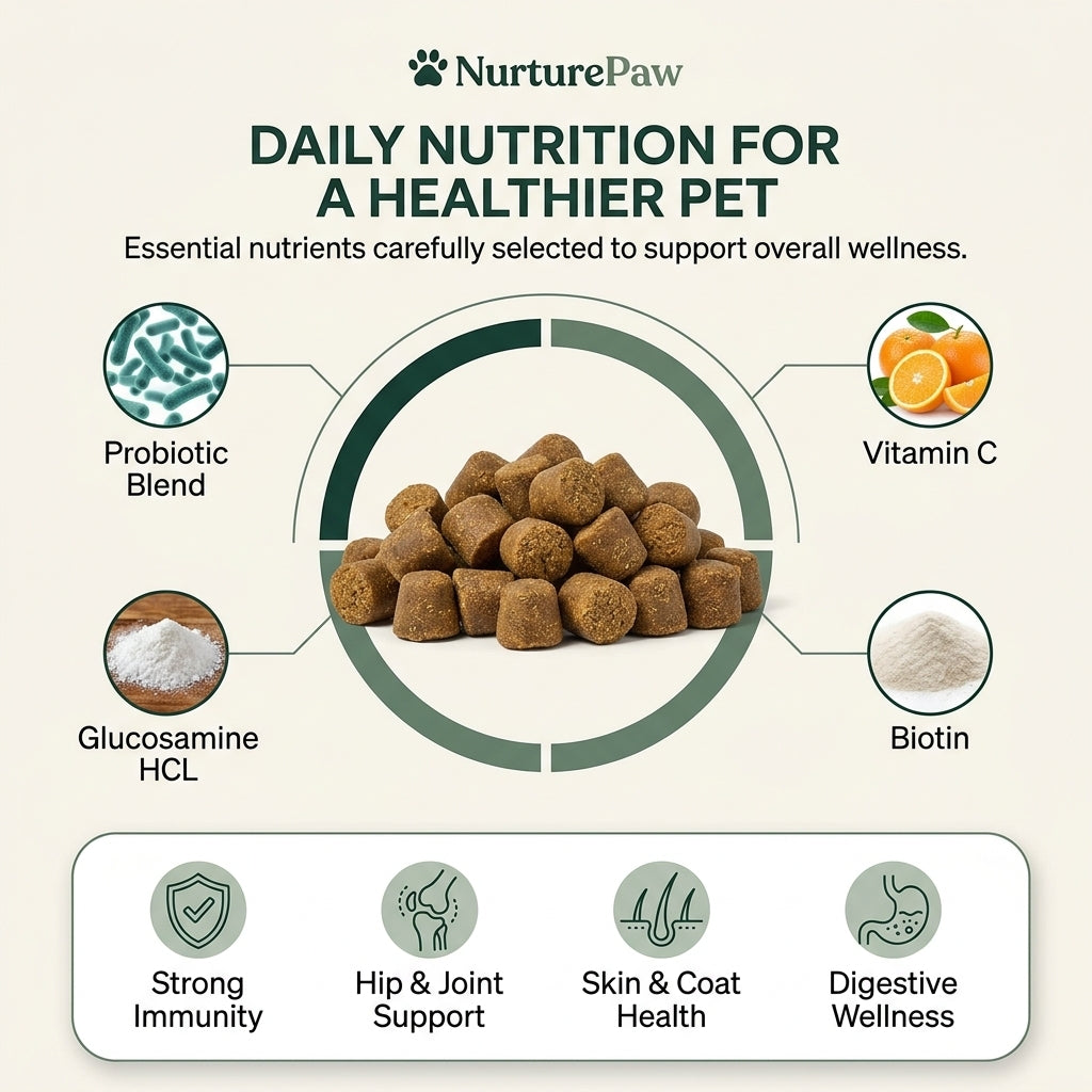 Nuture Paw Complete Daily Multivitamin for Dogs