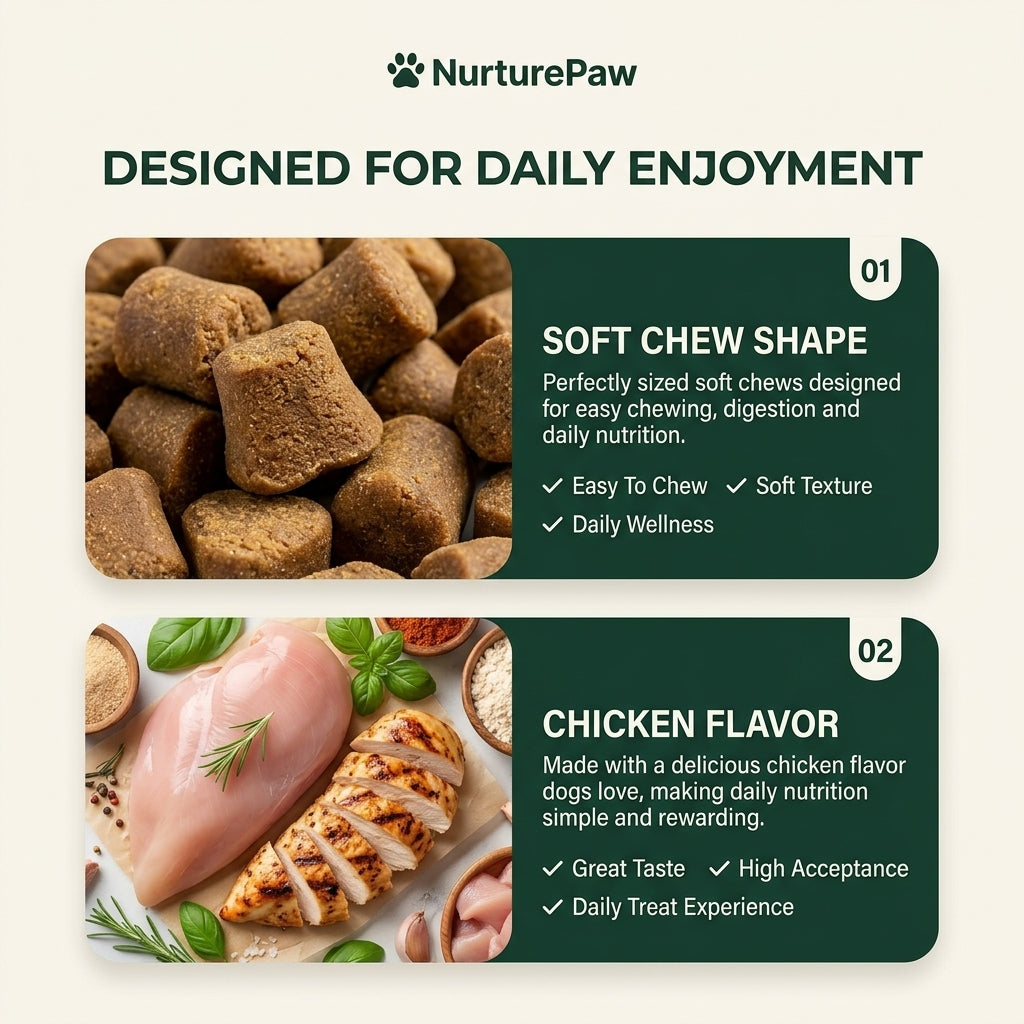 Nuture Paw Complete Daily Multivitamin for Dogs
